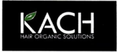 KACH HAIR ORGANIC SOLUTIONS Logo (USPTO, 26.12.2017)