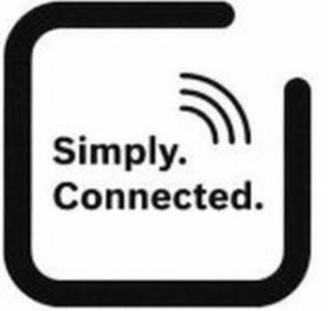 SIMPLY. CONNECTED. Logo (USPTO, 24.10.2018)