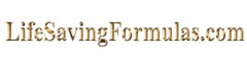 LIFESAVINGFORMULAS.COM Logo (USPTO, 29.03.2019)