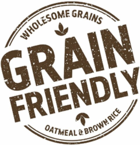 GRAIN FRIENDLY WHOLESOME GRAINS OATMEAL& BROWN RICE Logo (USPTO, 12.07.2019)