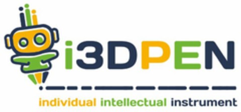 I3DPEN INDIVIDUAL INTELLECTUAL INSTRUMENT Logo (USPTO, 15.08.2019)