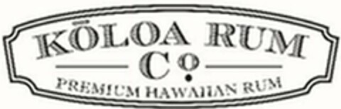 KOLOA RUM CO. PREMIUM HAWAIIAN RUM Logo (USPTO, 06/25/2020)