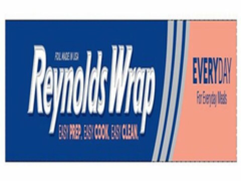 FOIL MADE IN USA REYNOLDS WRAP EASY PREP. EASY COOK. EASY CLEAN. EVERYDAY FOR EVERYDAY MEALS Logo (USPTO, 06.08.2020)