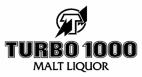 T TURBO 1000 MALT LIQUOR Logo (USPTO, 11/09/2009)