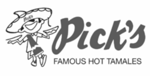 PICK'S PICK'S FAMOUS HOT TAMALES Logo (USPTO, 02/10/2017)