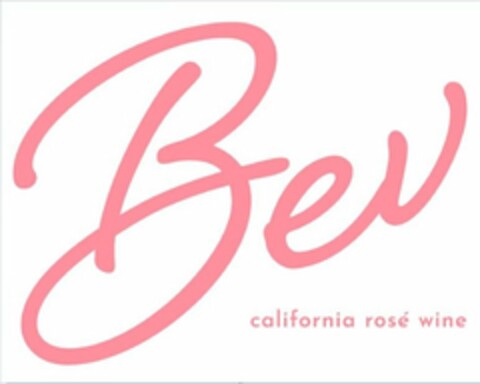 BEV CALIFORNIA ROSÉ WINE Logo (USPTO, 20.03.2018)