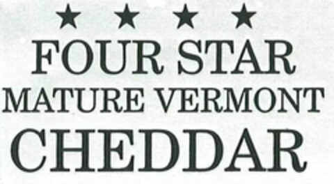 FOUR STAR MATURE VERMONT CHEDDAR Logo (USPTO, 30.03.2010)