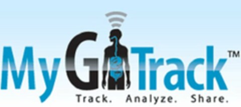 MYGITRACK TRACK. ANALYZE. SHARE. Logo (USPTO, 07/31/2011)