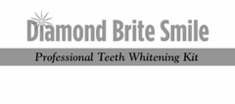 DIAMOND BRITE SMILE PROFESSIONAL TEETH WHITENING KIT Logo (USPTO, 27.03.2012)