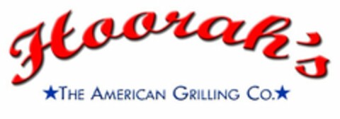 HOORAH'S THE AMERICAN GRILLING CO. Logo (USPTO, 29.07.2012)