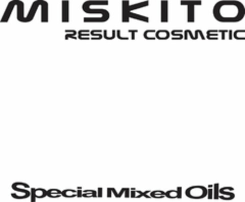 MISKITO RESULT COSMETIC SPECIAL MIXED OILS Logo (USPTO, 12.12.2012)