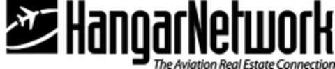 HANGARNETWORK THE AVIATION REAL ESTATE CONNECTION Logo (USPTO, 02/01/2013)