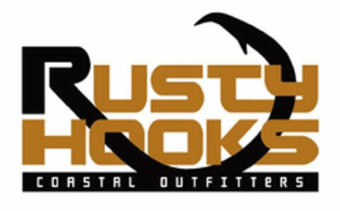 RUSTY HOOKS COASTAL OUTFITTERS Logo (USPTO, 15.10.2013)