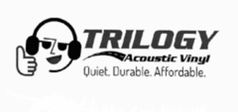 TRILOGY ACOUSTIC VINYL QUIET. DURABLE. AFFORDABLE. Logo (USPTO, 14.02.2014)