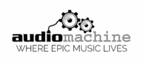 AUDIOMACHINE WHERE EPIC MUSIC LIVES Logo (USPTO, 07.04.2014)