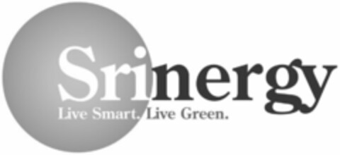 SRINERGY LIVE SMART. LIVE GREEN Logo (USPTO, 17.04.2014)