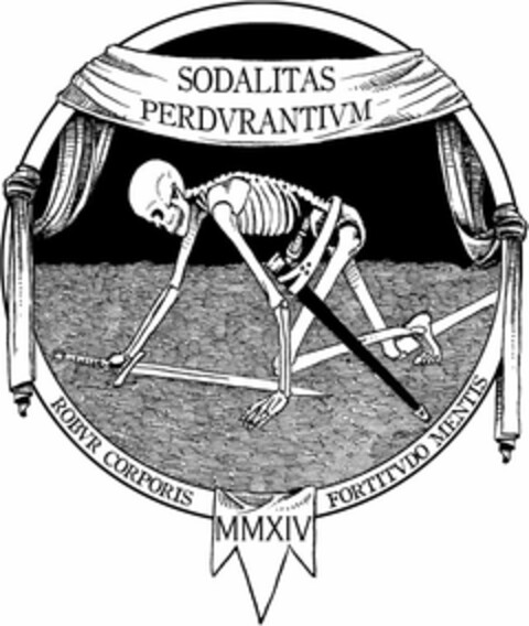 SODALITAS PERDVRANTIVM ROBVR CORPORIS FORTITVDO MENTIS Logo (USPTO, 06.08.2014)