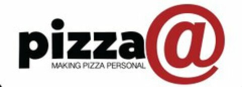 PIZZA@ MAKING PIZZA PERSONAL Logo (USPTO, 08/14/2015)