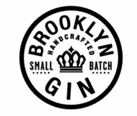 BROOKLYN GIN SMALL BATCH HANDCRAFTED Logo (USPTO, 28.09.2015)