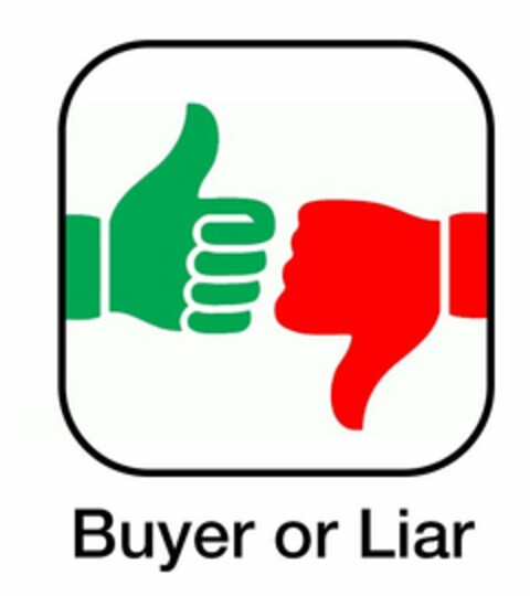 BUYER OR LIAR Logo (USPTO, 02/08/2016)