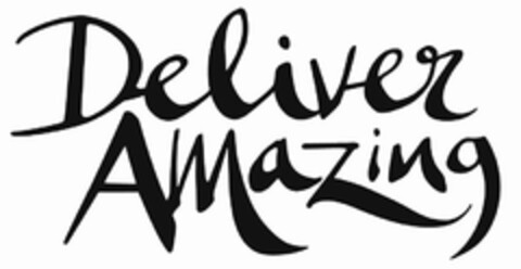 DELIVER AMAZING Logo (USPTO, 05.08.2016)