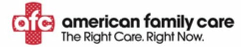 AFC AMERICAN FAMILY CARE THE RIGHT CARERIGHT NOW Logo (USPTO, 23.02.2017)