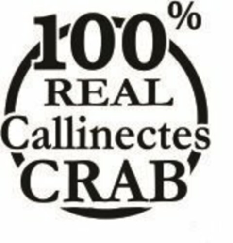 100% REAL CALLINECTES CRAB Logo (USPTO, 10.04.2017)