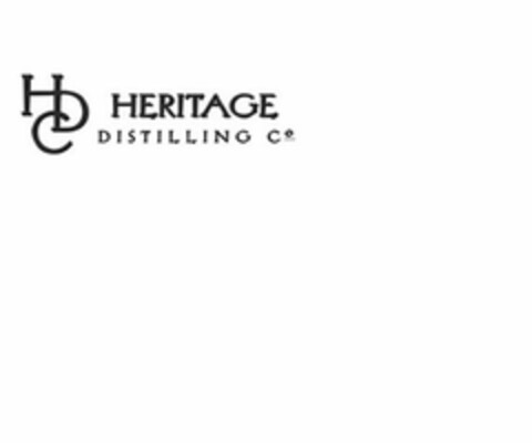 HDC HERITAGE DISTILLING CO Logo (USPTO, 28.04.2017)