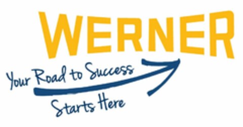 WERNER YOUR ROAD TO SUCCESS STARTS HERE Logo (USPTO, 05/26/2017)