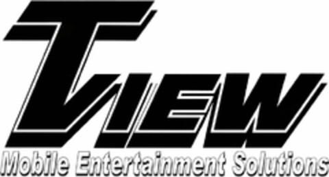 TVIEW MOBILE ENTERTAINMENT SOLUTIONS Logo (USPTO, 13.06.2017)