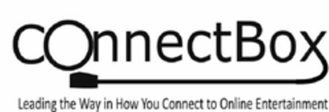 CONNECTBOX LEADING THE WAY IN HOW YOU CONNECT TO ONLINE ENTERTAINMENT Logo (USPTO, 07/19/2017)