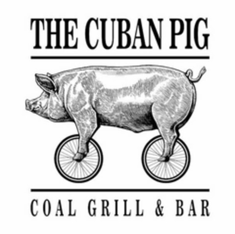 THE CUBAN PIG COAL GRILL & BAR Logo (USPTO, 10/31/2017)