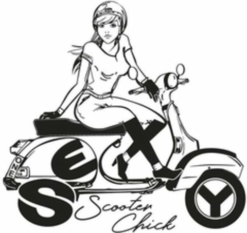ONE SEXY SCOOTER CHICK Logo (USPTO, 11.01.2018)