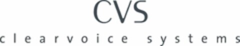 CVS CLEARVOICE SYSTEMS Logo (USPTO, 27.03.2018)