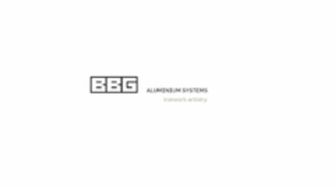BBG ALUMINIUM SYSTEMS IRONWORK ARTISTRY Logo (USPTO, 17.04.2018)