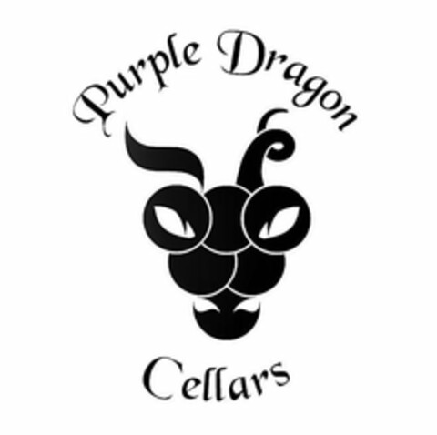 PURPLE DRAGON CELLARS Logo (USPTO, 04/21/2019)