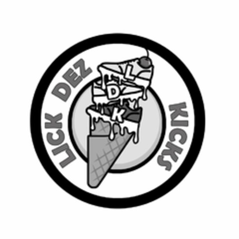 LDK LICK DEZ KICKS Logo (USPTO, 06/30/2019)