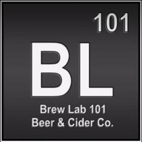 BL BREW LAB 101 BEER & CIDER CO. Logo (USPTO, 03.12.2019)