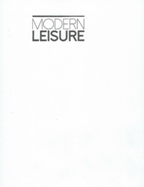 MODERN LEISURE Logo (USPTO, 26.02.2020)