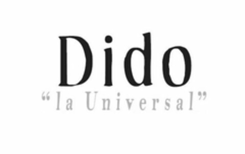 DIDO "LA UNIVERSAL" Logo (USPTO, 15.05.2020)