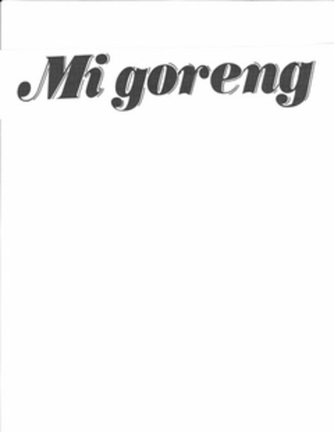 MI GORENG Logo (USPTO, 31.03.2009)