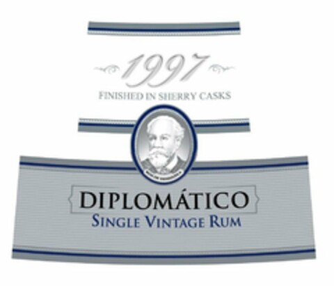 1997 FINISHED IN SHERRY CASKS RON DE VENEZUELA DIPLOMÁTICO SINGLE VINTAGE RUM Logo (USPTO, 07/28/2009)