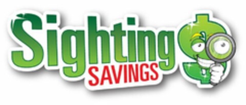 SIGHTING SAVINGS $ Logo (USPTO, 11/17/2009)