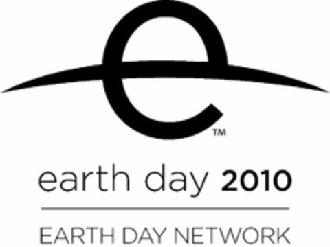 EARTH DAY 2010 EARTH DAY NETWORK E Logo (USPTO, 04/02/2010)