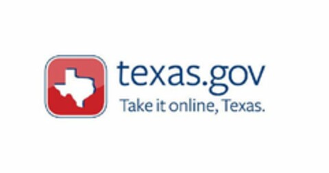 TEXAS.GOV TAKE IT ONLINE, TEXAS. Logo (USPTO, 14.04.2010)