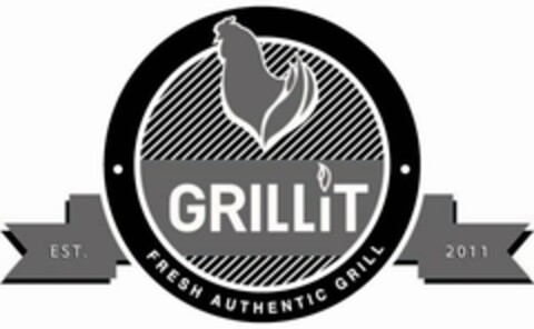 GRILLIT FRESH AUTHENTIC GRILL EST. 2011 Logo (USPTO, 15.09.2011)