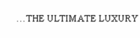 THE ULTIMATE LUXURY Logo (USPTO, 09/23/2011)