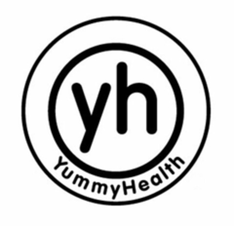 YH YUMMYHEALTH Logo (USPTO, 24.10.2011)