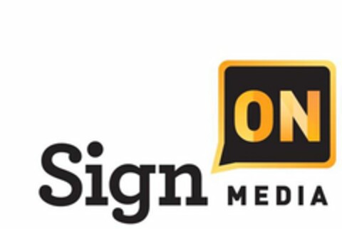 SIGN ON MEDIA Logo (USPTO, 31.07.2013)