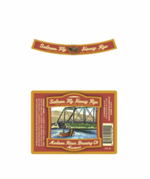 SALMON FLY HONEY RYE MALT BEVERAGE WITHHONEY ADDED MADISON RIVER BREWING CO MONTANA Logo (USPTO, 20.02.2014)